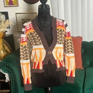 Sparrow Multicolor Geometric Cardigan